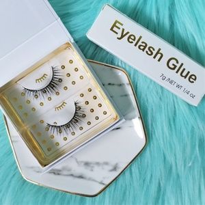 Battington Monroe 3D Silk False Lashes FREE GLUE